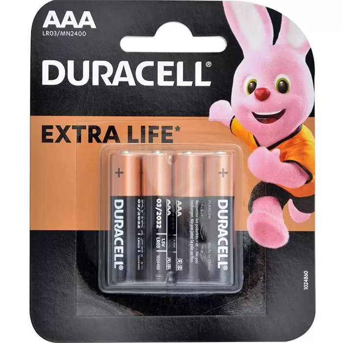 Батарейки Duracell ААА мизинчиковые, 4 шт.