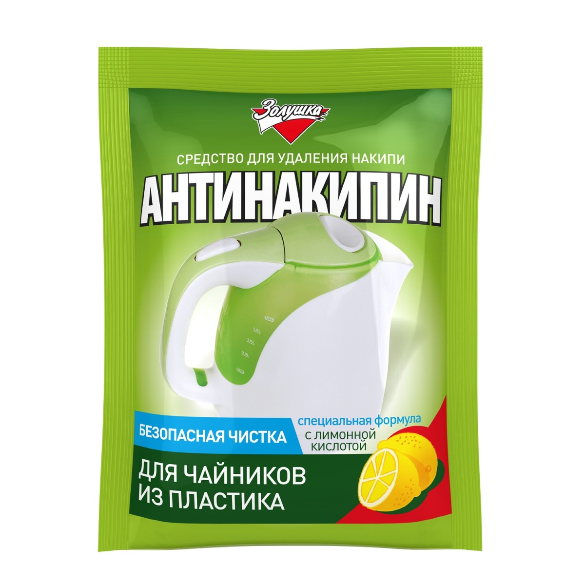 Антинакипин Золушка для чайников из пластика 75 г ( В-33-1)