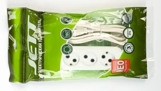 Сетевой удлинитель Джетт, 3 розетки (2200 Вт, 10 м)