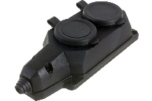 Колодка каучуковая K-2e-B-IP442 РОЗЕТКИ (3500 Вт)