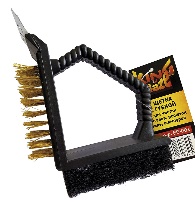 Кing of Blaze щетка 3 в 1 для чистки мангалов, решеток BB-001