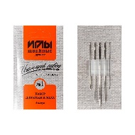 Иглы для кожи и меха №1, набор (5игл),, большая коробка