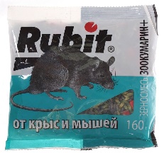 От крыс и мышей Rubit 160г