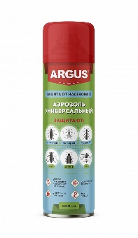 Аэрозоль универсальный ARGUS исектицидное средство для уничтожения мух, комаров, москитов, моли, а также тараканов, клопов, блох, муравьев и кожеедов 300 мл
