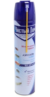 Аэрозоль Super от тараканов, муравьев, клопов, моли, мух, ос Чистый Дом 600мл