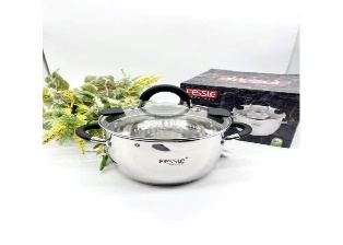 Кастрюля нерж. 3.8 л Fessle F-01407V