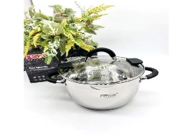 Кастрюля нерж. 4.9 л Fessle F-01407V