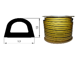 Уплотнитель черн 10-12 ср,, 5 кор