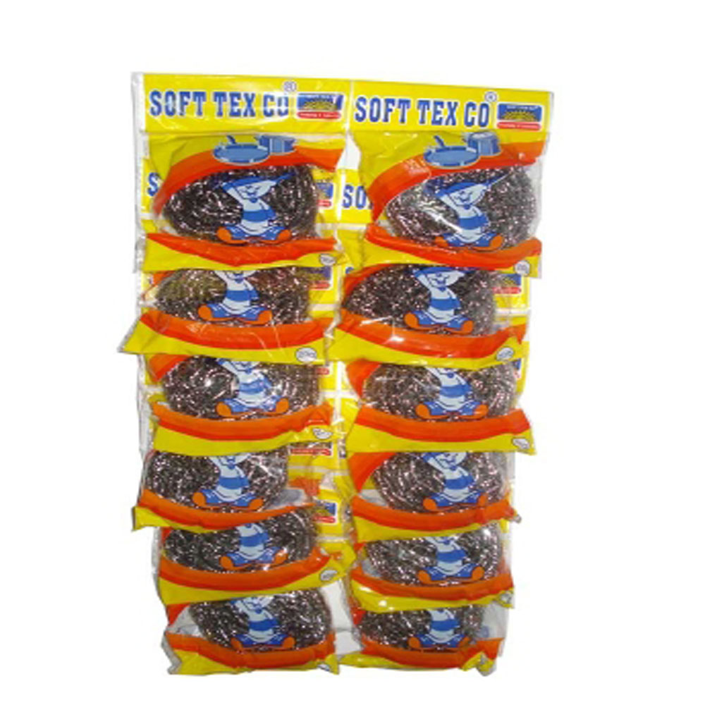 Мочалка для посуды металлическая 20 гр "Soft Tex Go"